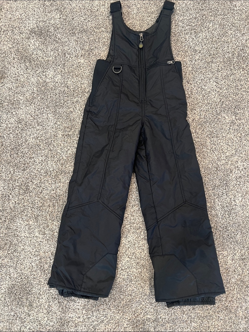 Rawik Kids Black Insulated Snow Bib Overalls
